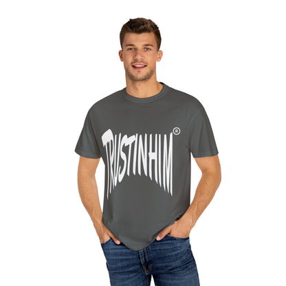 Trust in Him Graphic T-shirt Gray